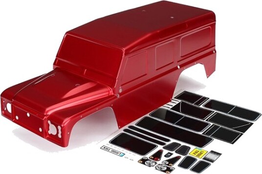 Traxxas 8011R Body Land Rover Defender Red Traxxas 8011R Body Land Rover Defender Red