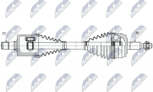 Drivaksel NTY NPW-WW-253