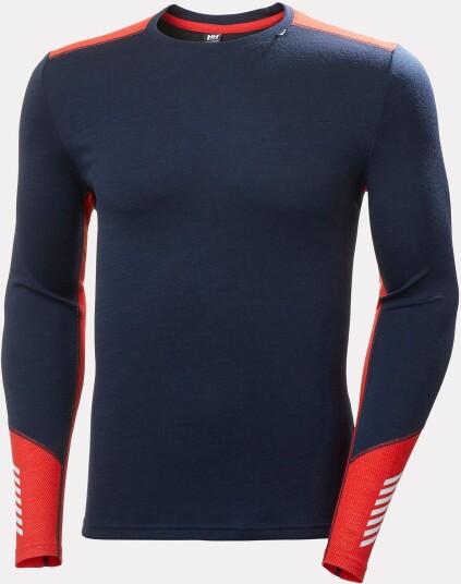 Helly Hansen Herre Lifa Merino Mellomvekt Crew Basislag Lifa® Marineblå S Helly Hansen Herre Lifa Merino Mellomvekt Crew Basislag Lifa® Marineblå S