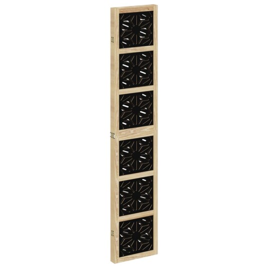  Romdeler 4 paneler brun og svart heltre keisertre 8721012074996