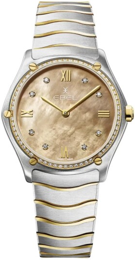Ebel Dameklokke 1216544 Classic Beige/18 karat gult gull Ø33 mm