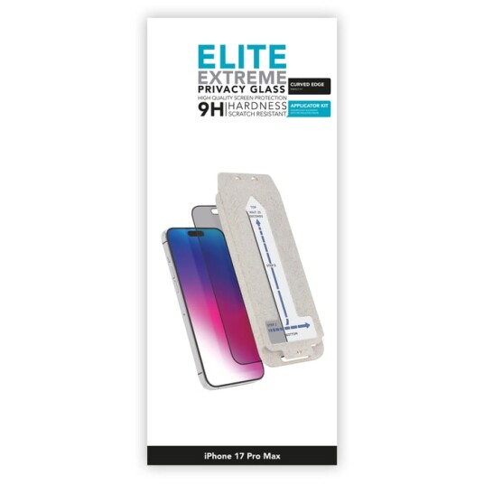 Linocell Elite Extreme Curved Privacy Skjermbeskytter for iPhone 17 Pro Max