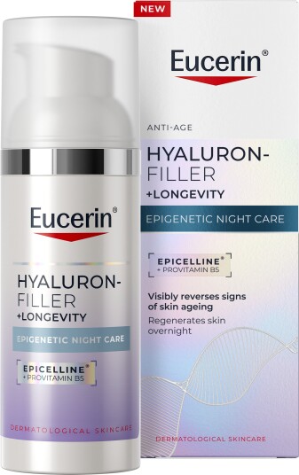 Eucerin Hyaluron Filler + Longevity Epigenetic Night Care nattkrem 50 ml