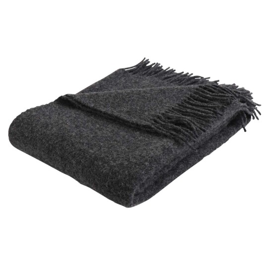 Arctic Ullpledd i 100% ny norsk ull Melange dark grey 130 x 200 cm Arctic Ullpledd i 100% ny norsk ull Melange dark grey 130 x 200 cm