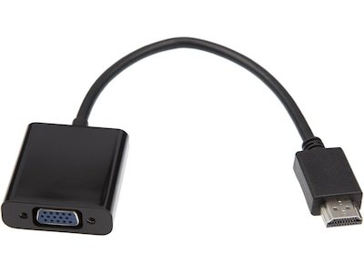 HDMI til VGA adapter 10cm sort II ADP VGAFHDMIM