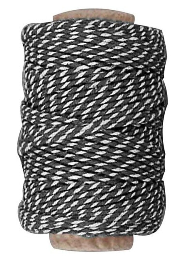 Creativ Company Cotton cord Black/White 50m Creativ Company Cotton cord Black/White 50m
