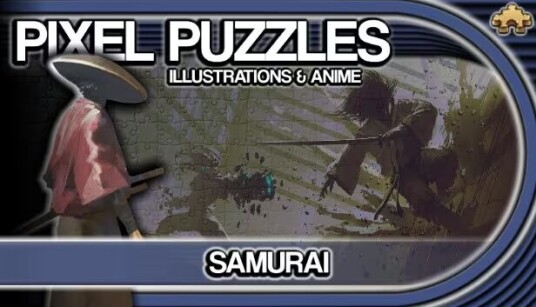 Pixel Puzzles Illustrations & Anime - Jigsaw pack: Samurai Window Pixel Puzzles Illustrations & Anime - Jigsaw pack: Samurai Window