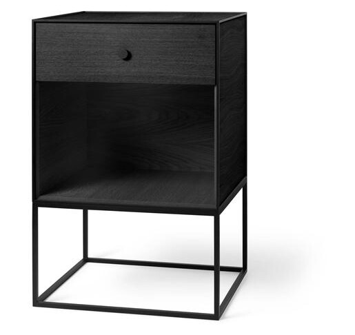 Audo Frame 49 Sidebord med 1 Skuff i Sort Ask