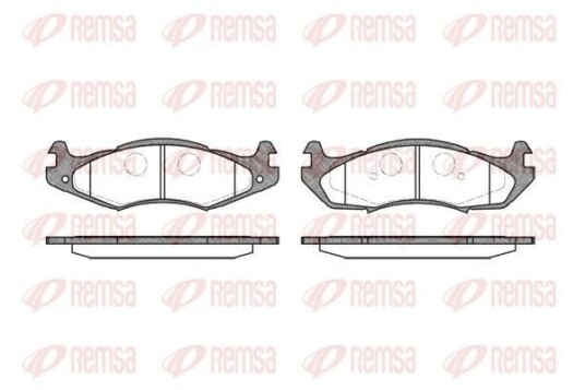 Bremseklosser sett REMSA 0463.00