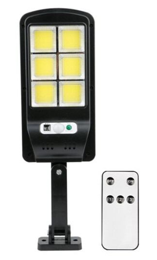 SUNARI Solcellelampe med PIR & fjernkontroll 10W 800lm 6000K