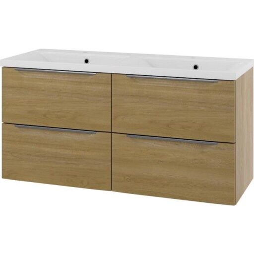 Servantskap Linn Bad Mari 120 cm Dobbel 4x60 Skuffer 120512D4S Servantskap Linn Bad Mari 120 cm Dobbel 4x60 Skuffer 120512D4S