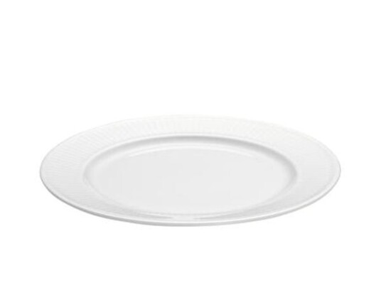 Pillivuyt Plissé tallerken flat hvit, Ø 20 cm Pillivuyt Plissé tallerken flat hvit, Ø 20 cm
