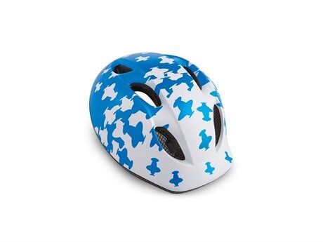 MET Buddy barnehjelm White Blue Airplanes