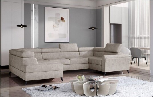 Seksjon Eltap Escada 336x200x92 cm Dora 21 Beige Venstre