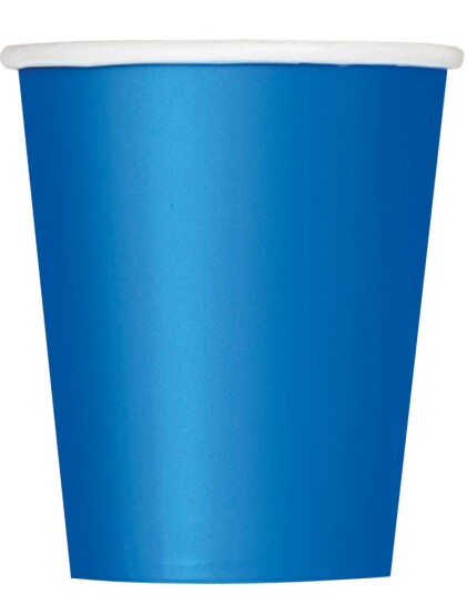 Unique 14 stk Royal Blå Pappkrus 270 ml 82163