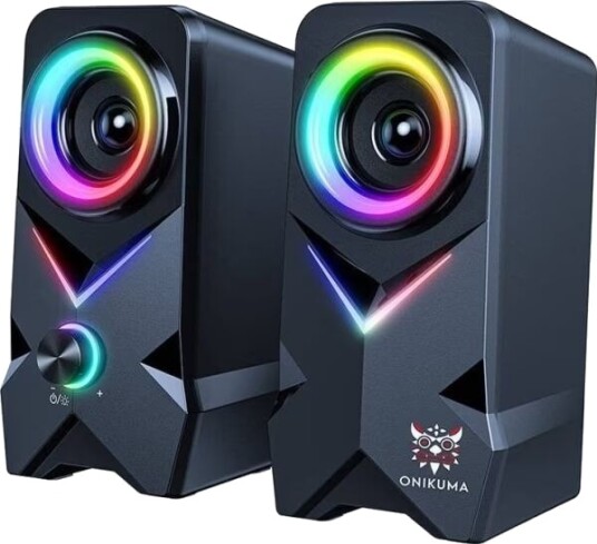 Onikuma L2 Bluetooth Spillhøyttalere med RGB Belysning Onikuma L2 Bluetooth Spillhøyttalere med RGB Belysning
