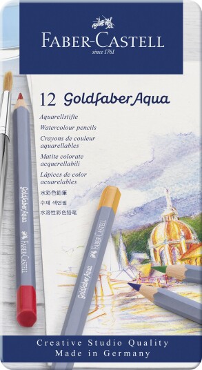 Faber-Castell Goldfaber Aqua Watercolour Pencil 12-set Faber-Castell Goldfaber Aqua Watercolour Pencil 12-set