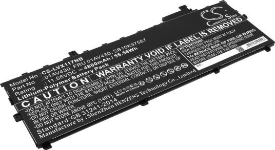 Batteri til bærbar PC Lenovo ThinkPad X1 Carbon 2017 m.fl.