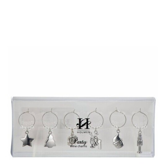 Holmen - Dante vindekor 15,5x6,5x2 cm 6 stk sølv Holmen - Dante vindekor 15,5x6,5x2 cm 6 stk sølv