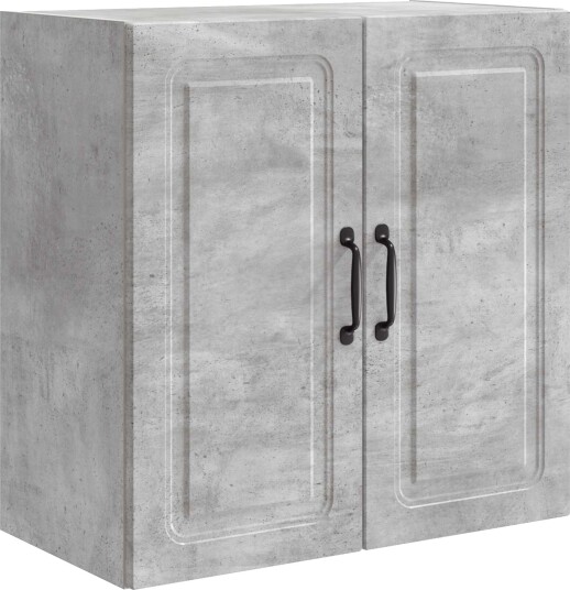 vidaXL Vegghengt skap Betonggrå 59 x 31 x 60 cm Konstruert tre
