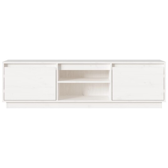 vidaXL TV-benk hvit 140x35x40 cm heltre furu 8721012264205