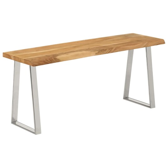 Benk med naturlig kant 105 cm heltre akasie 8721012364806 Benk med naturlig kant 105 cm heltre akasie 8721012364806