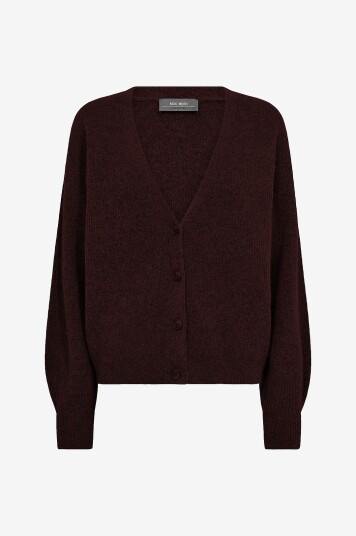 MOS MOSH - Kardigan mmThora V-neck Knit - Rød