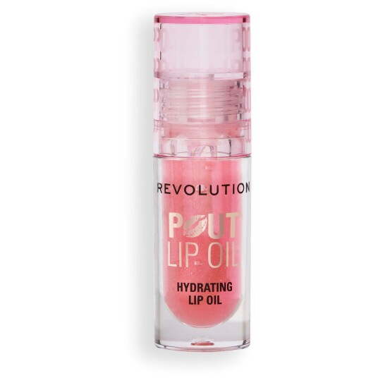 Revolution Beauty London Pout Lip Oil Glam Pink Shimmer Revolution Beauty London Pout Lip Oil Glam Pink Shimmer