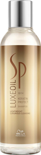 Wella SP LuxeOil Keratin Protect Shampoo 200ml for Farget og Tørt Hår