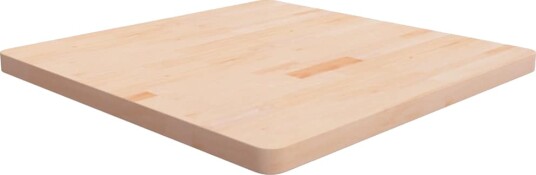 Firkantet bordplate 80x80x4 cm ubehandlet heltre eik 342946