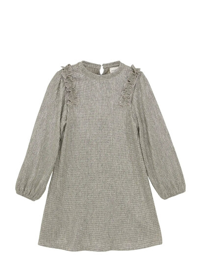 Minymo Dress Ls Grey 116 Minymo Dress Ls Grey 116