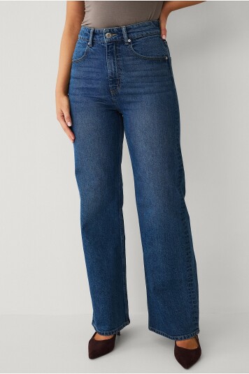 Ellos Collection Jeans med vide ben Blå