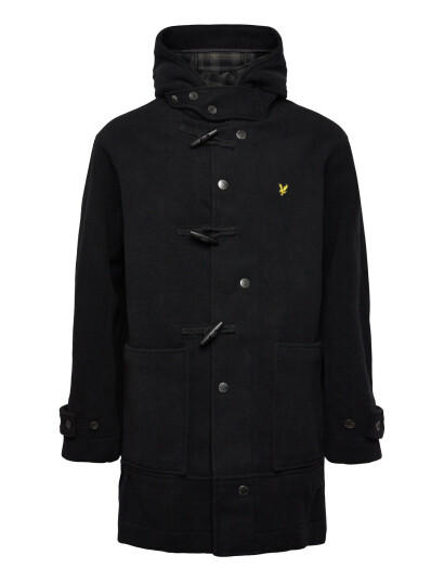 Lyle & Scott Duffle Coat - Black - XL Lyle & Scott Duffle Coat - Black - XL