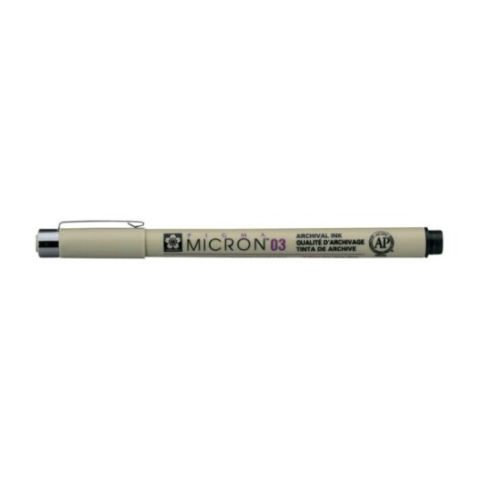 Filtpenn Sakura Pigma Micron 03 sort