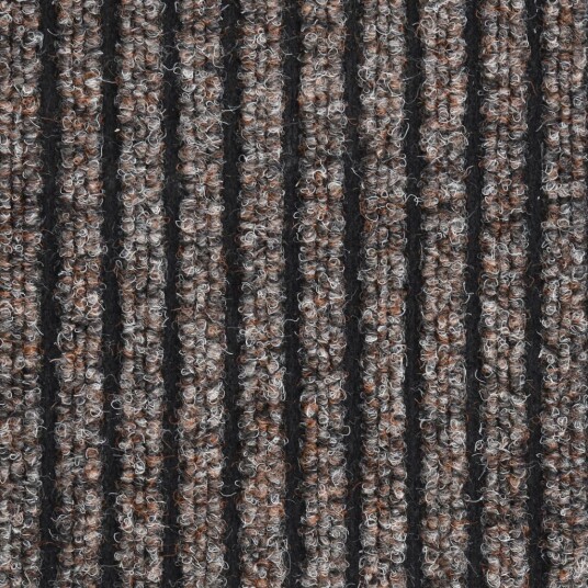 vidaXL Dørmatte stripet beige 60x80 cm