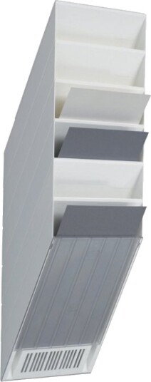 Durable Flexiboxx   Literaturholder   Veggmonterbar   6 Rom   For A4   Hvit