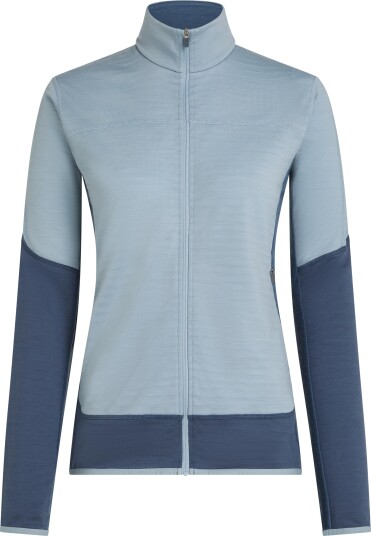 Icebreaker Wom Mer  300 Realfleece Desc Ls Zip Dawn/zincblue/cb XS