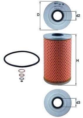 Oljefilter KNECHT OX 96D Oljefilter KNECHT OX 96D