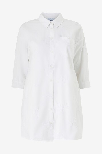 Zhenzi Skjorte Hali 763 shirt 3/4 Hvit
