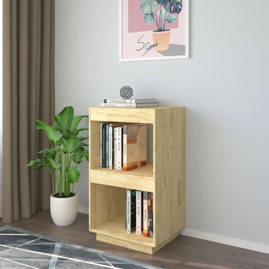 vidaXL Bokhylle 40x35x71 cm heltre furu