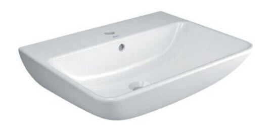 Duravit Me By Starck Vegghengt servant 600x460 mm, 1 blanderhull, Wondergliss