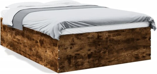 Sengeramme røkt eik 140x200 cm konstruert tre 8721102615658