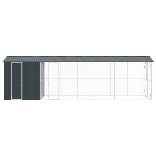 Fuglebur Antrasitt 860 X 208 X 247 cm Galvanisert Stål