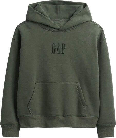 GAP Kids Vintagesoft Relaxed Logo Hoodie TWEED GREEN 140/146 GAP Kids Vintagesoft Relaxed Logo Hoodie TWEED GREEN 140/146