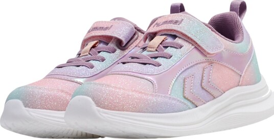 Hummel Blinkende sko   Glow   Multi Colour Rosa   Hummel   29   Blinkende sko Hvit Lilla
