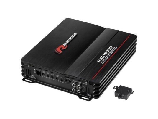 Renegade Rxa1800 1-Kanals-Sluttrin 1800 W Lydstyrke-/Bas-/Diskant-Regulering Passer Til (Bilmærke): Universal