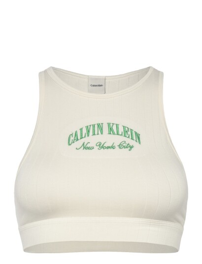 Calvin Klein Unlined Bralette   Cream   L