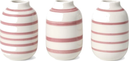 Kähler Omaggio Vase Miniature Rosa 3 Stk. - Pink - ONE SIZE Kähler Omaggio Vase Miniature Rosa 3 Stk. - Pink - ONE SIZE