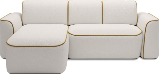 Ume 4 seter Sofa med Sjeselong   Hvit