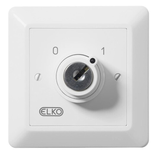 Elko Eko30115 Nøkkelbryter Renhvit 2-polet